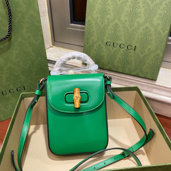 G*u*i bamboo mini handbag