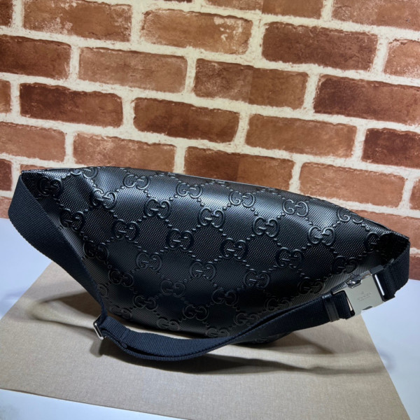 G*u*i gg embossed belt bag