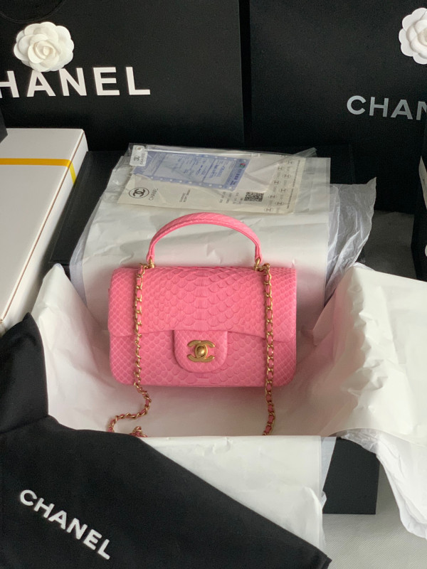 CL MINI FLAP BAG WITH TOP HANDLE