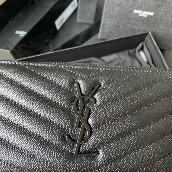 YSL MONOGRAM ZIPPY WALLET