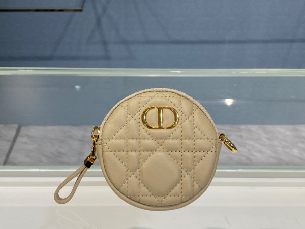 D*or detachable D*or caro round coin purse