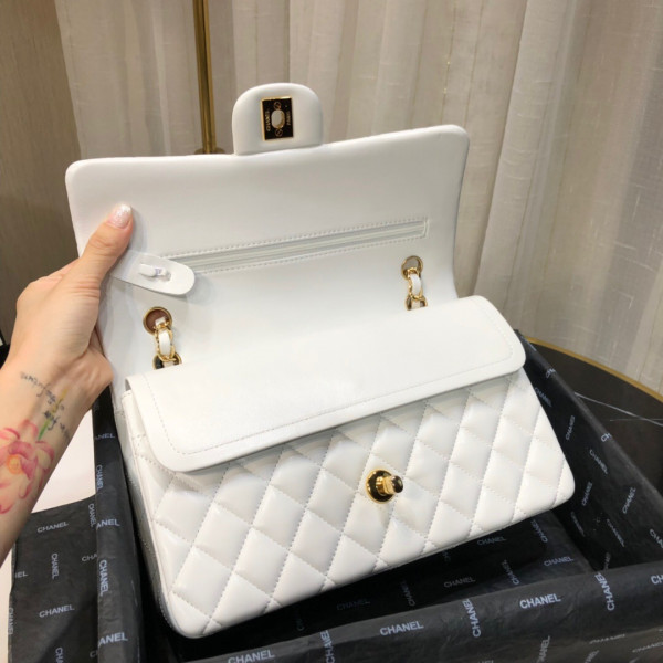 CL FLAP BAG LAMBSKIN