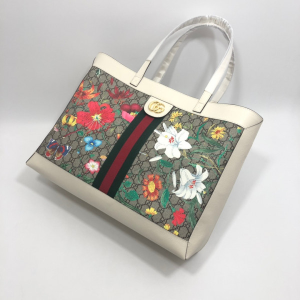 g*u*i gg S*p*e monogram flora web large ophidia tote