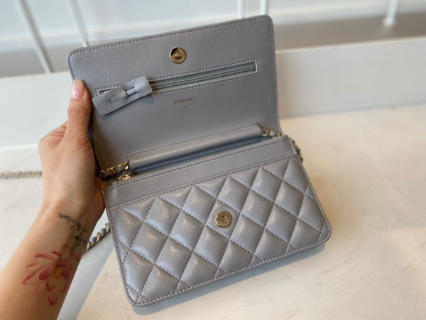 CL CHAIN WALLET LAMBSKIN