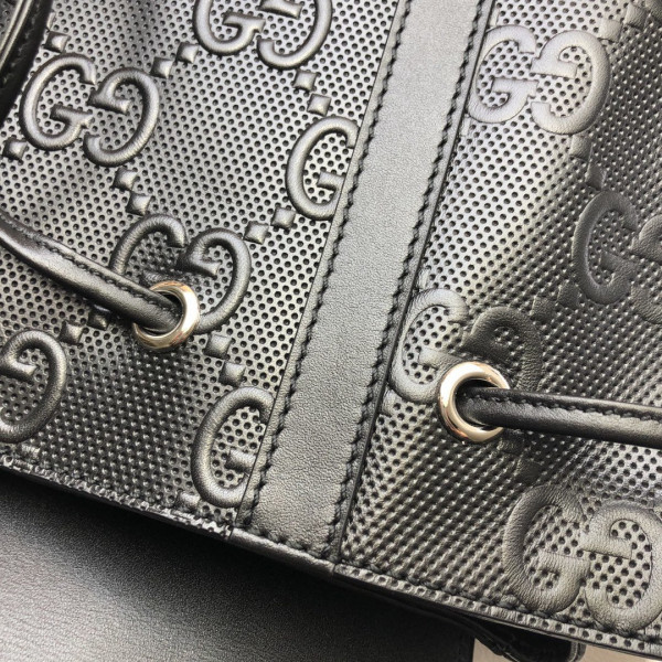 G*u*i gg embossed backpack