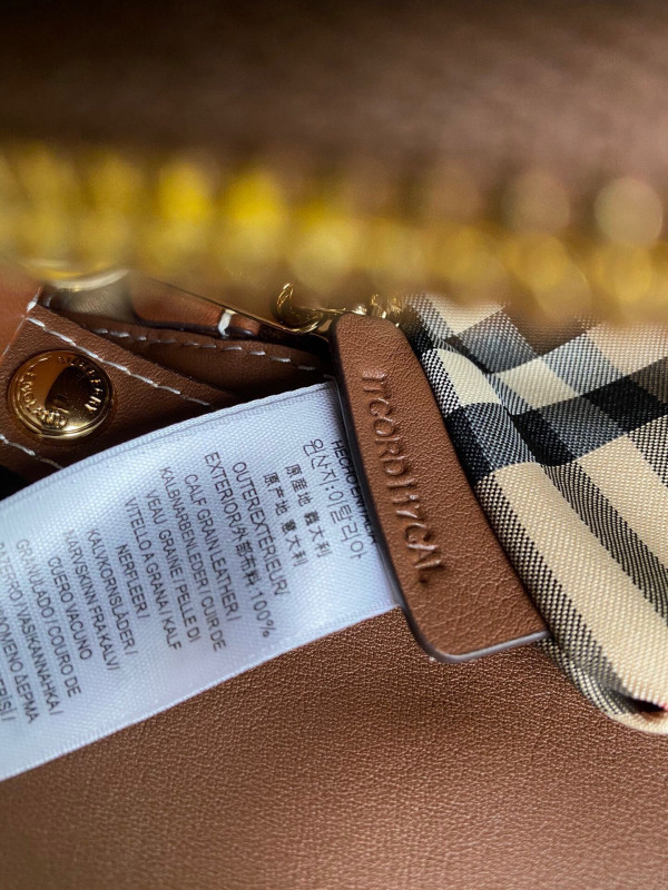 B**rry mini vintage check two-handle title bag