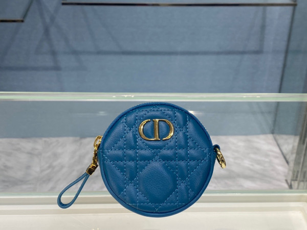 D*or detachable D*or caro round coin purse