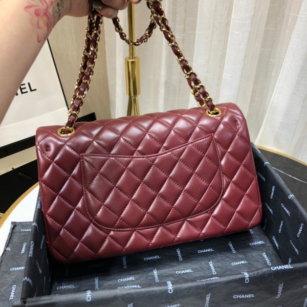 CL FLAP BAG LAMBSKIN