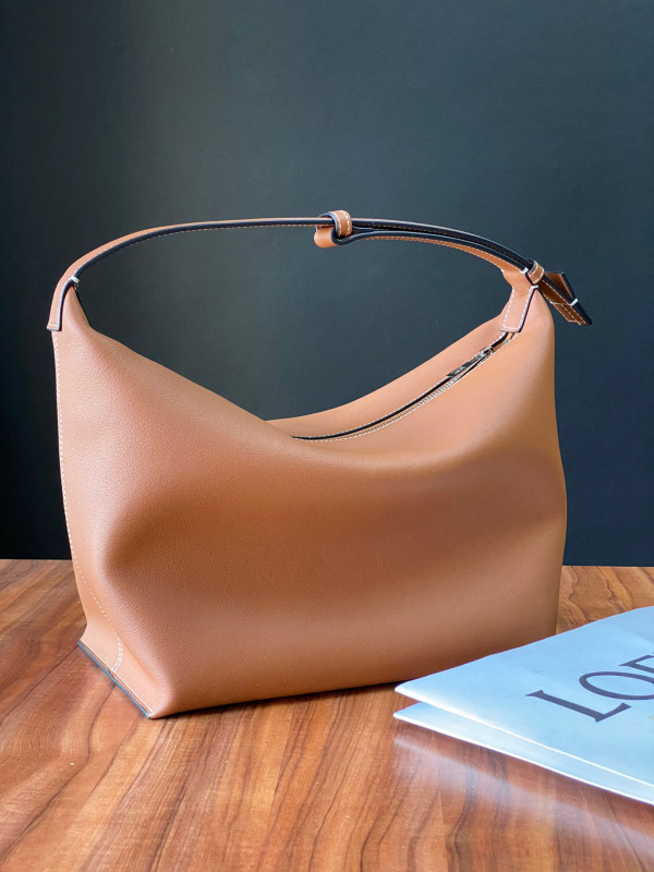 LOEWE Cubi bag in Anagram jacquard and calfskin