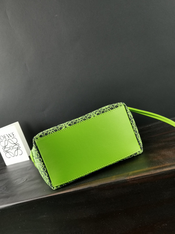LOEWE Cubi bag in Anagram jacquard and calfskin