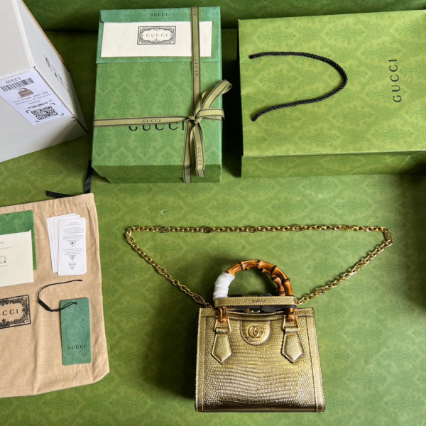 G*u*i diana lizard mini bag