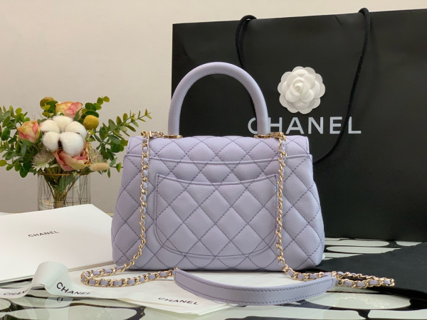 CL FLAP BAG WITH TOP HANDLE