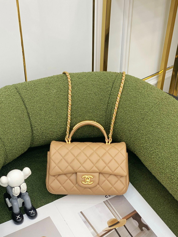 CL MINI FLAP BAG WITH TOP HANDLE