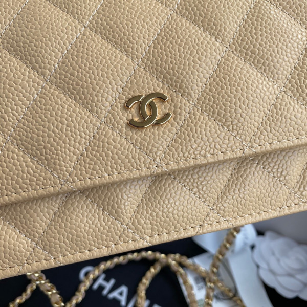 CL CHAIN WALLET CAVIAR NEW EDITION