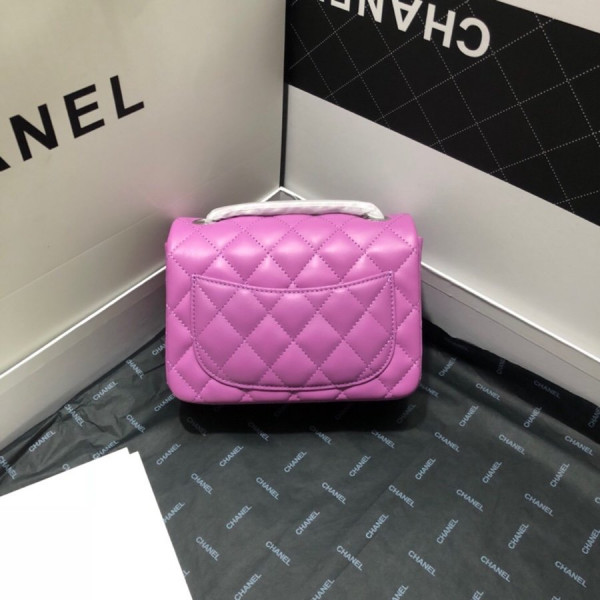 CL FLAP BAG LAMBSKIN