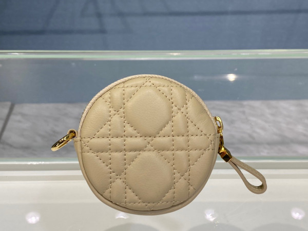D*or detachable D*or caro round coin purse