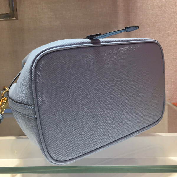 Pra*a saffiano leather bucket bag