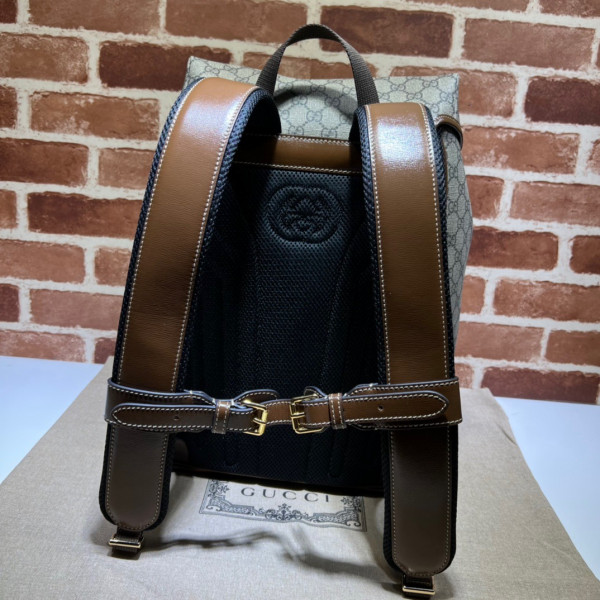 G*u*i medium backpack with interlocking g