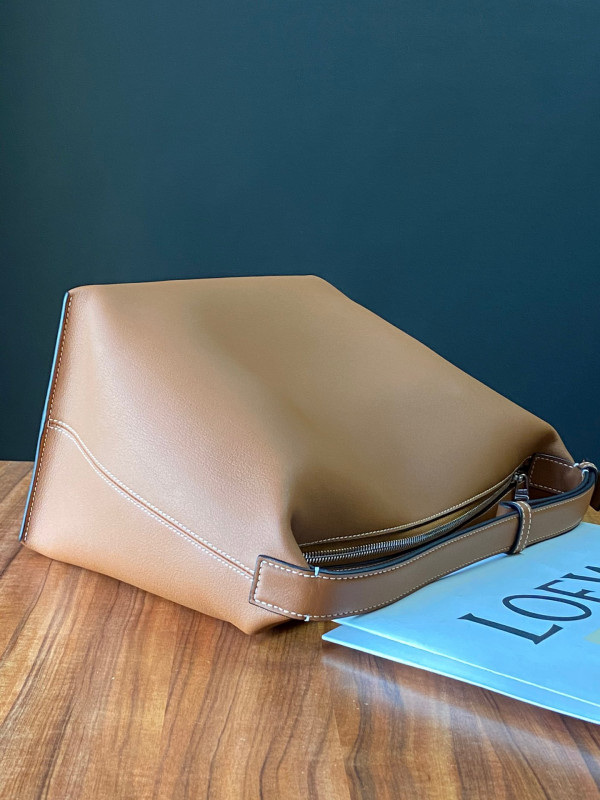 LOEWE Cubi bag in Anagram jacquard and calfskin