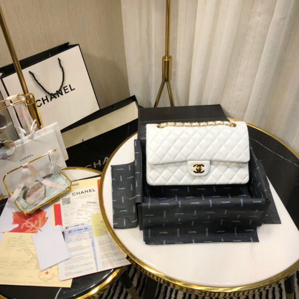 CL FLAP BAG LAMBSKIN