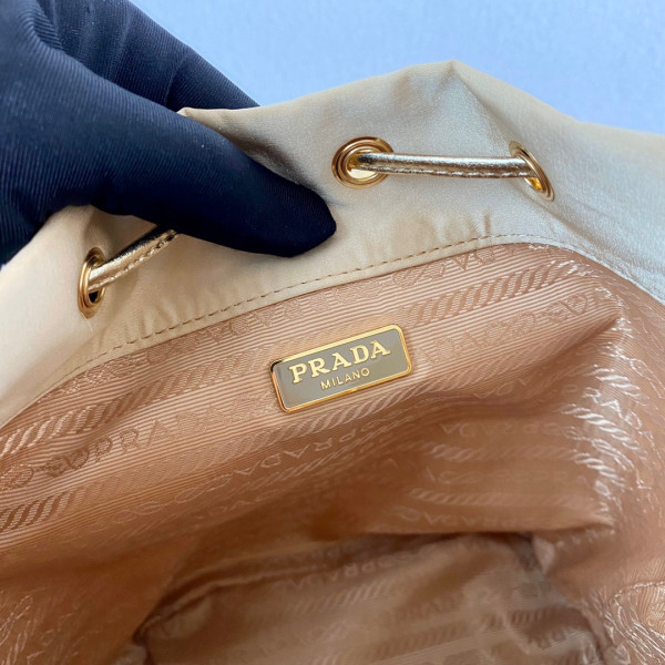 Pra*a satin mini-bag with crystals