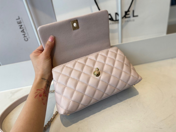 CL FLAP BAG WITH TOP HANDLE
