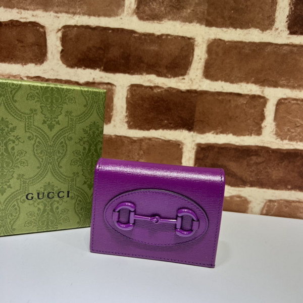 G*u*i horsebit 1955 card case wallet