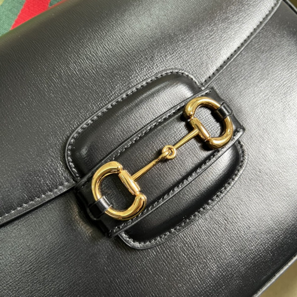 G*u*i horsebit 1955 patchwork shoulder bag
