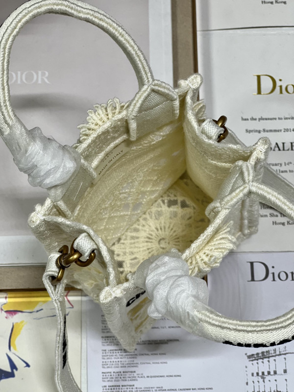 mini D*or book tote phone bag