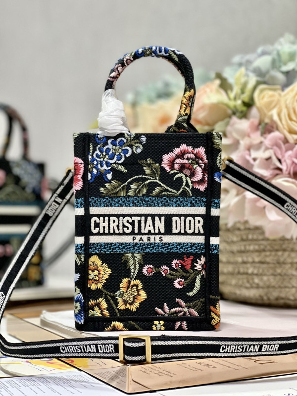mini D*or book tote phone bag