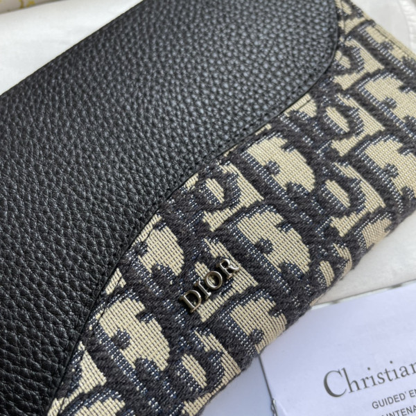 D*or saddle zipped long wallet