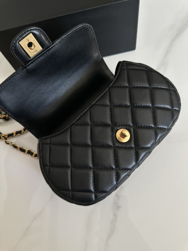 CL SMALL FLAP BAG WITH TOP HANDLE