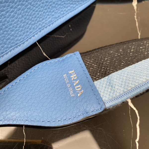 Pra*a leather mini shoulder bag
