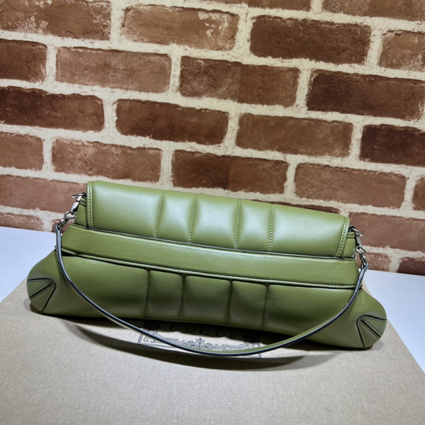 G*u*i horsebit chain big shoulder bag
