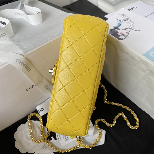 CL FLAP BAG WITH TOP HANDLE-21CM