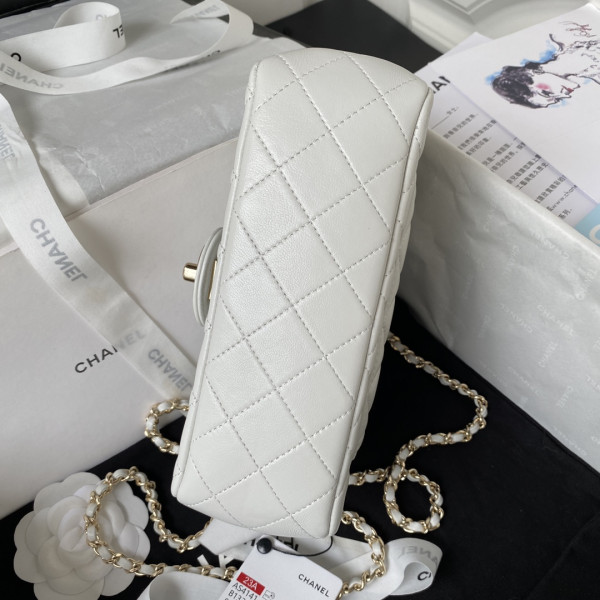 CL FLAP BAG WITH TOP HANDLE-21CM