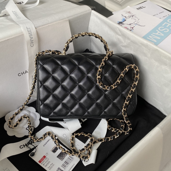 CL FLAP BAG WITH TOP HANDLE-18CM