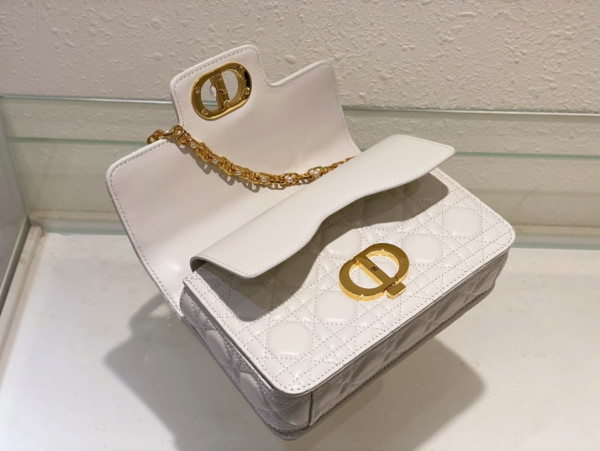 small D*or jolie top handle bag-22 x 14 x 8 cm