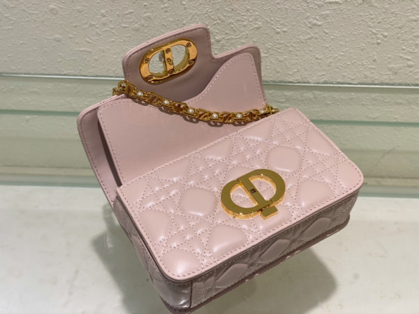 mini D*or jolie top handle bag-19 x 12 x 6 cm