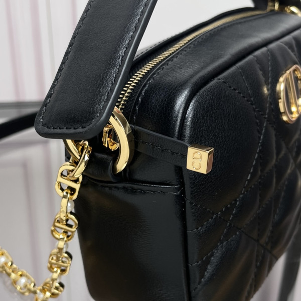 small D*or caro top handle camera bag-19*13*4.5cm