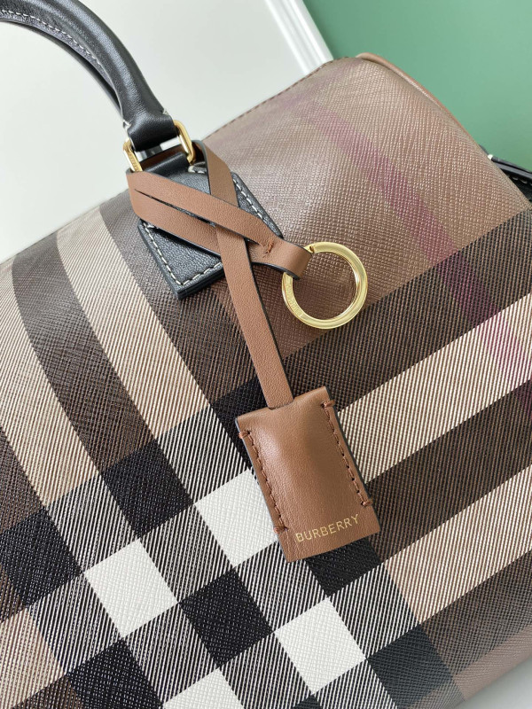 B**rry medium check bowling bag-30*15*21cm