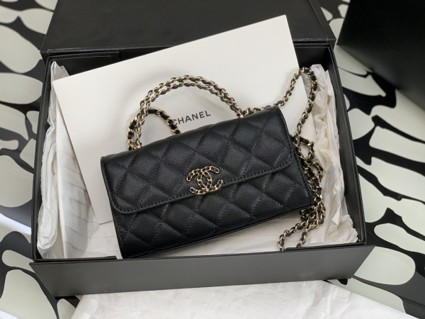 CL FLAP BAG WITH TOP HANDLE-18CM