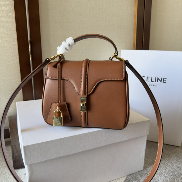 Ce**e mini 16 in satinated calfskin-18.5*15.5*9cm