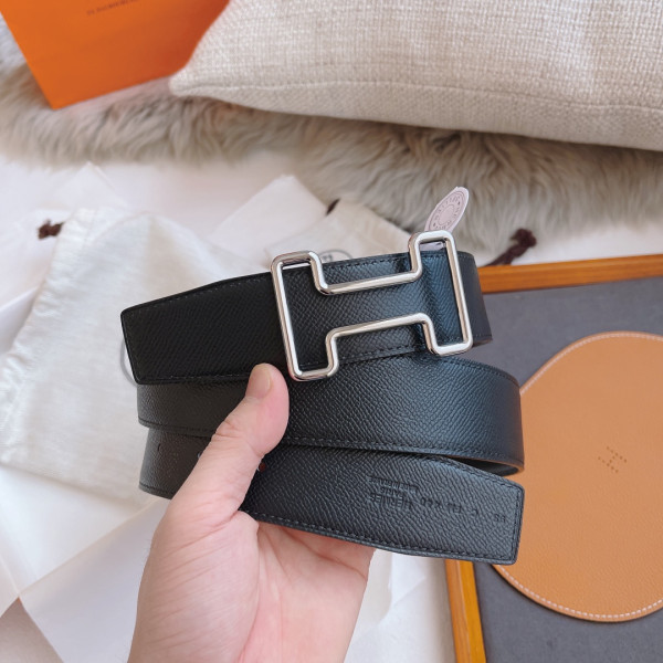 H**mes belt-silver/gold