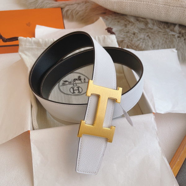 H**mes belt-silver/gold