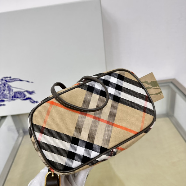 B**rry mini check drawstring pouch
