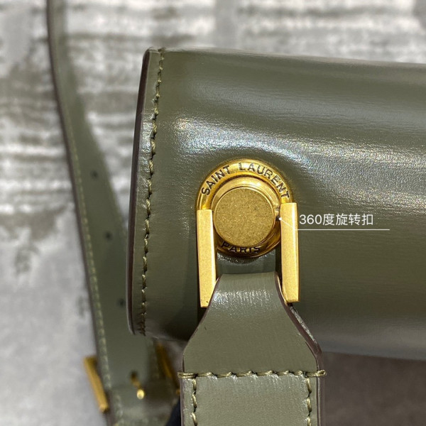 YSL LOULOU CARRE SATCHEL IN SMOOTH LEATHER